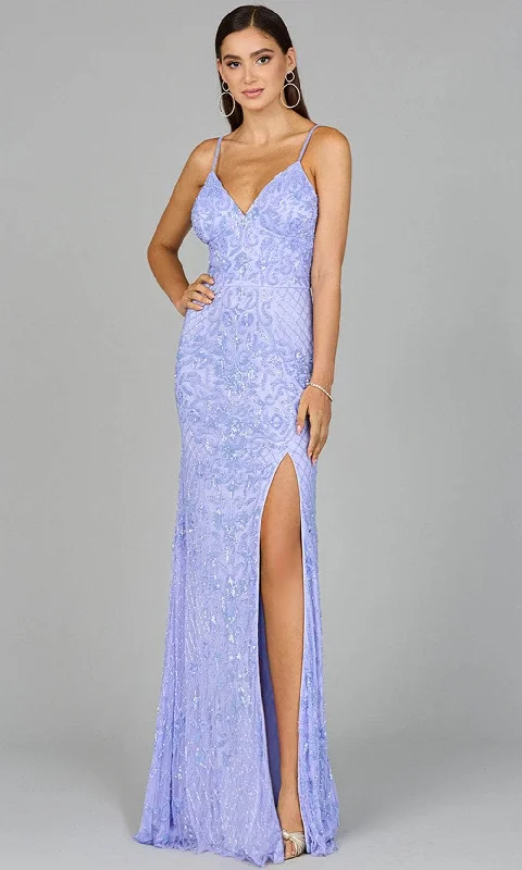 Mega Deal Lara Dresses 9961 - Beaded Bodycon Evening Dress
