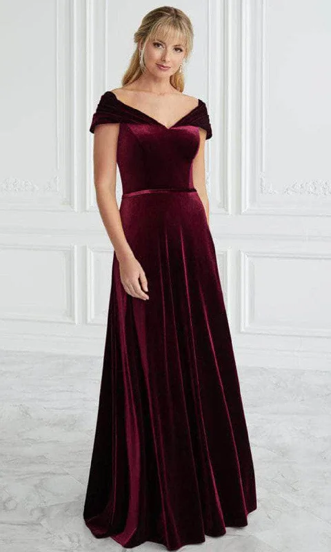 Early Access Christina Wu Elegance 17092 - Off Shoulder Velvet Evening Gown