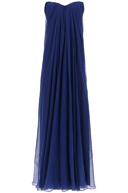 Special Savings Alexander Mcqueen silk chiffon bustier gown