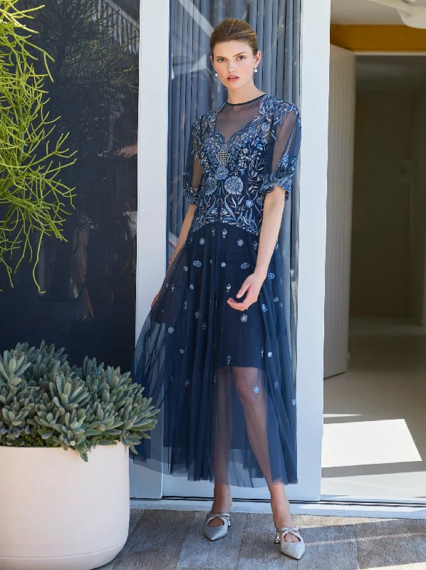 Take Advantage Amethyst Dress - Blue (Size 8 + 10 Only)