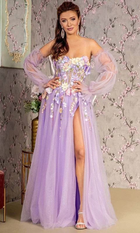 Buy More, Save More GLS by Gloria GL3233 - 3D Floral Embellished Prom Gown