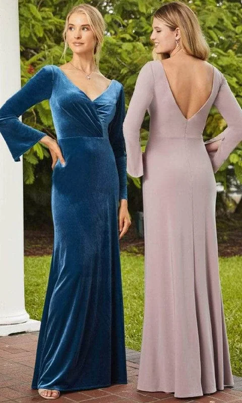 Online Only Christina Wu Celebration - 22106 Bell Sleeve Sheath Gown