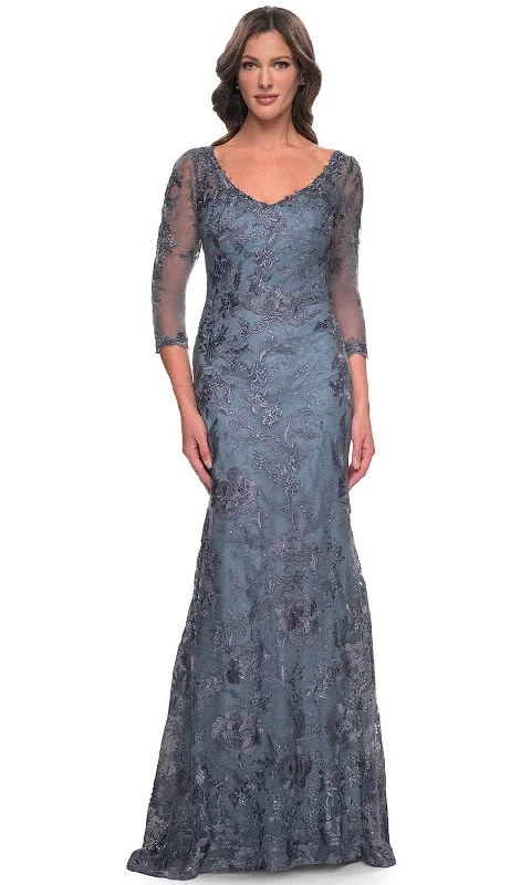 Sale Event La Femme 30130 - V-Neck Sheath Formal Dress
