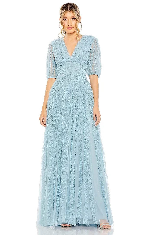 Lowest Price Mac Duggal 8050 - Puff Sleeve A-Line Mother of the Groom Formal Dress Lowest Price Mac Duggal 8050 - Puff Sleeve A-Line Mother of the Groom Formal Dress