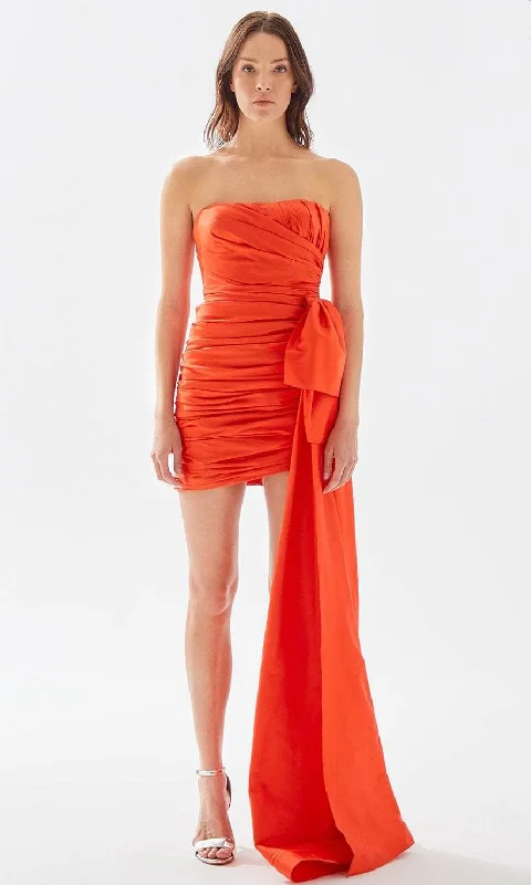One-DAY Sale Tarik Ediz 52001 - Short Sheath Cascade Prom Dress