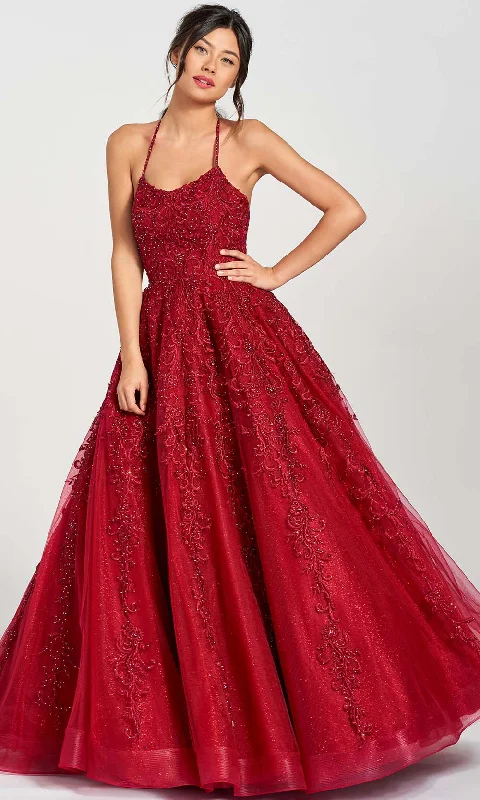 Low Prices Colette by Daphne CL12221 - Lace Scoop Prom Gown