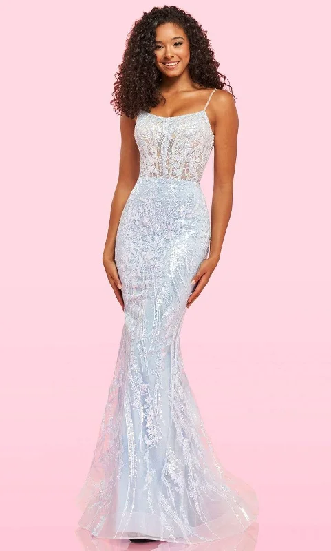 Clearance Event Sherri Hill - 54275 Strappy Sequin Mermaid Dress