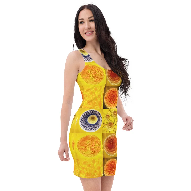 Exclusive Preview Dress Cells in Yellow