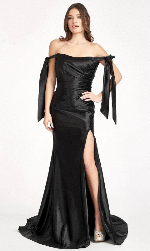 Limited Availability Elizabeth K GL3059 - Ruche Satin Mermaid Prom Dress
