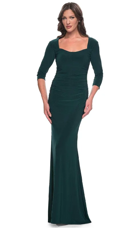 Quick Sale La Femme 30883 - Quarter Sleeve Jersey Evening Dress