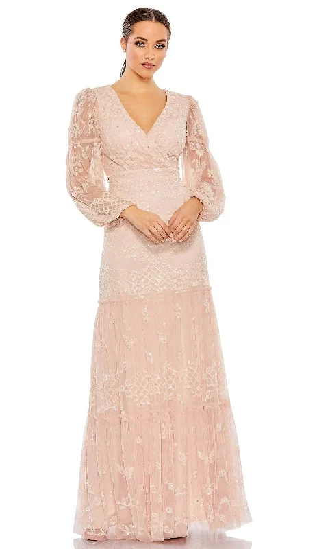 Best Deals Mac Duggal 9197 - Modest Long A-line Mother of the Bride Gown
