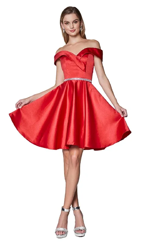 Today’s Special Cinderella Divine - CD0140 Off Shoulder Satin A-Line Dress