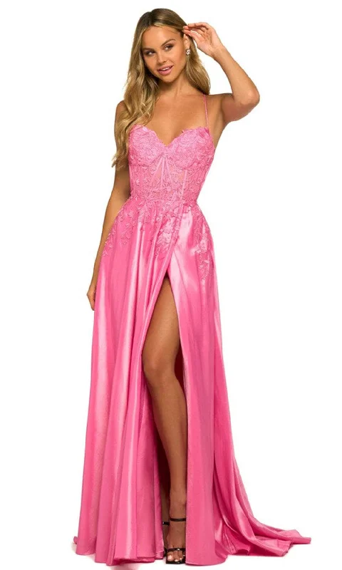 Special Offer Sherri Hill 55477 - Leaf Lace Sleeveless Prom Gown