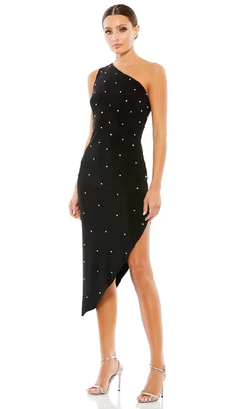 Members Only Mac Duggal 55646 - Asymmetrical Hem Formal Dress