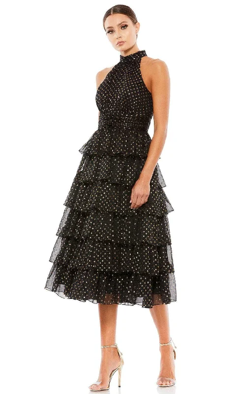 Flash Sale Mac Duggal 49510 - Halter Polka Dot Cocktail Dress