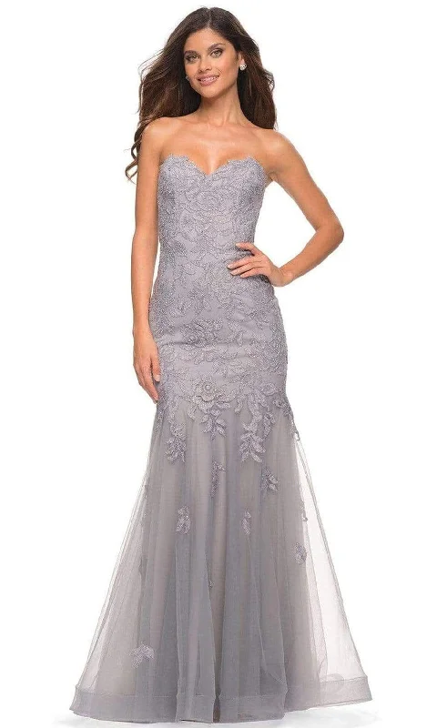 Extra Savings La Femme - 30717 Sweetheart Embellished Tulle Gown
