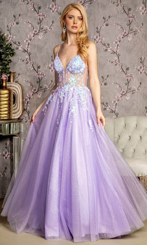 Don't Miss GLS by Gloria GL3226 - Sheer Corset Sequin Embellished Prom Gown