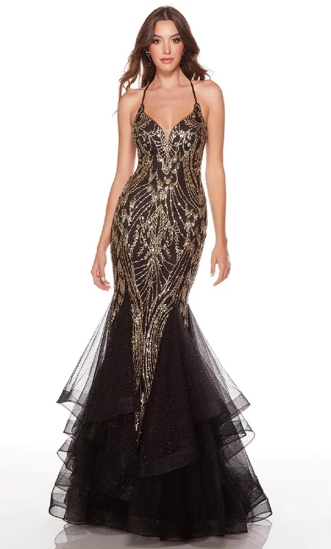Warehouse Sale Alyce Paris 61415 - Halter Thin Strapped Mermaid Gown