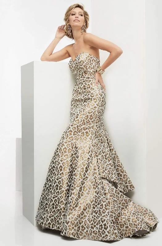Massive Deals Jasz Couture - Leopard Sweetheart Mermaid Gown 5911