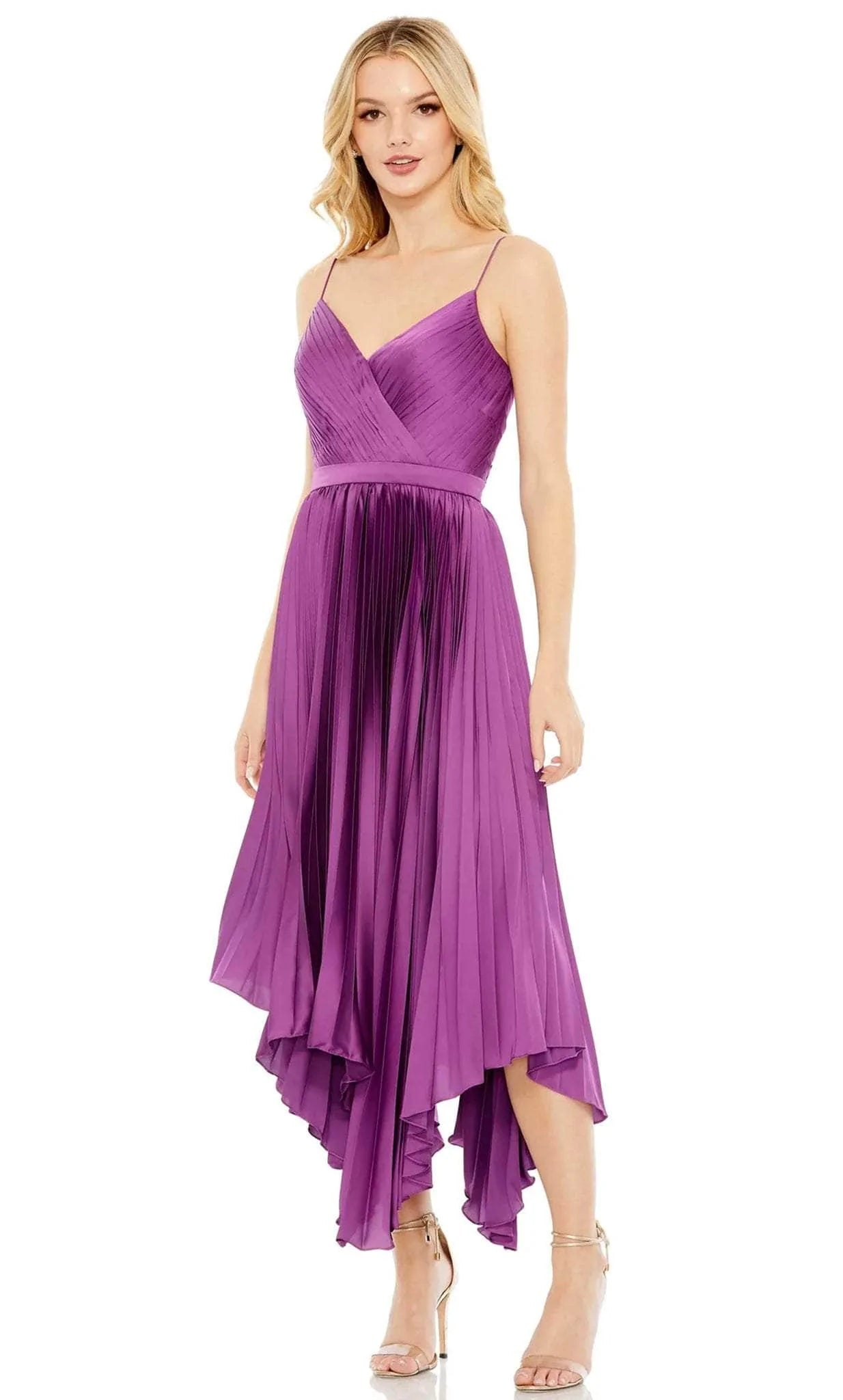 Special Savings Ieena Duggal 49637 - Pleated Sleeveless Dress