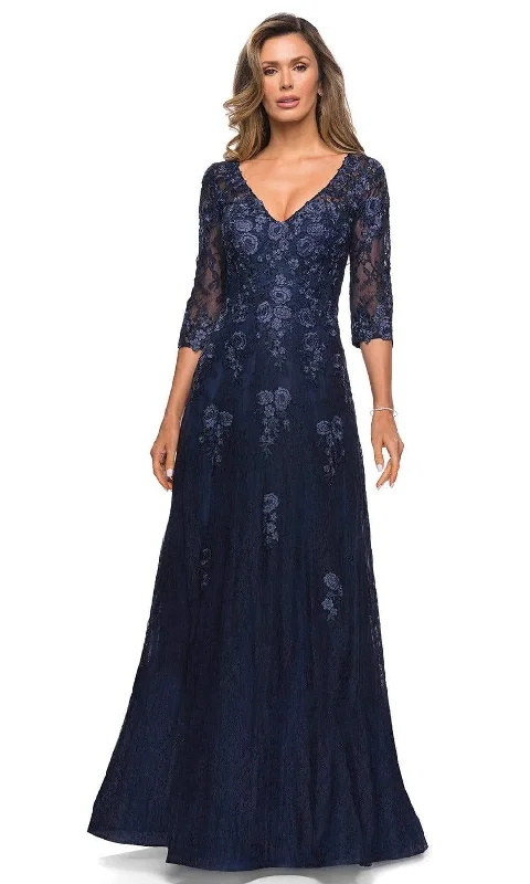 Exclusive Online Offer La Femme - 28000 Floral Lace Long Mother of the Bride Gown