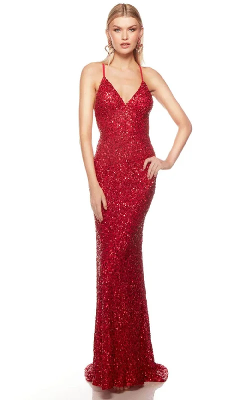 Discount Deals Alyce Paris 88003 - Sequin Open Back Prom Dress