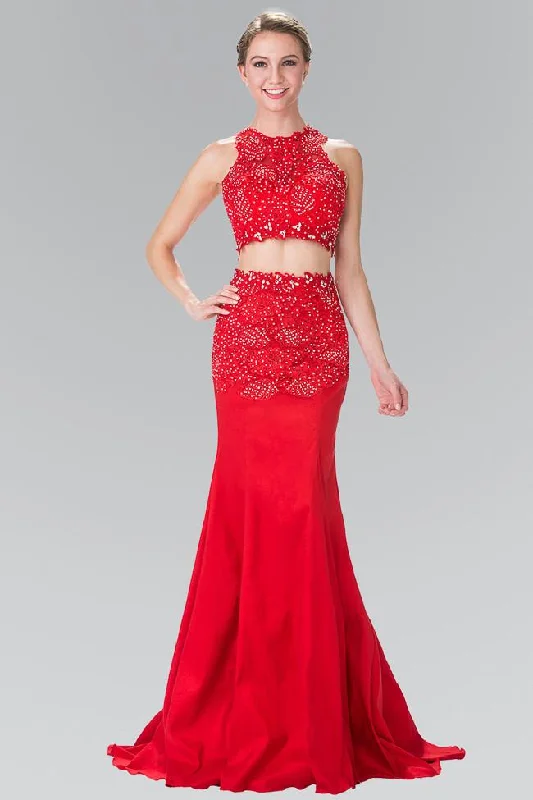 Stock Clearance Elizabeth K - GL2291 Two-Piece Sequined Trumpet Gown