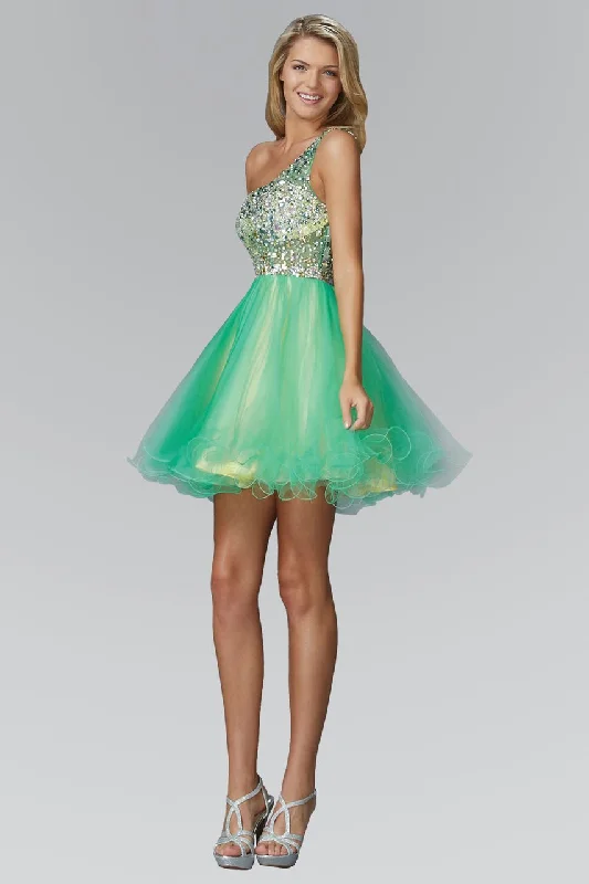 Price Rollback Elizabeth K - GS2033 Asymmetrical Neck Affordable Prom Dress