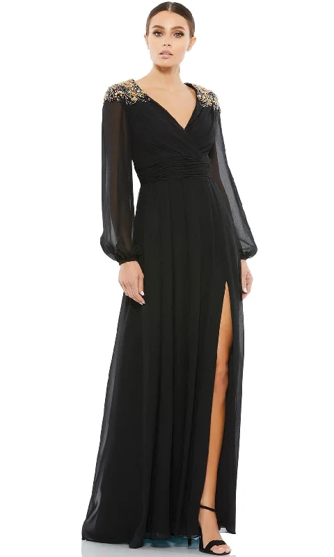 Bargain Prices Mac Duggal 55694 - Bishop Sleeve A-Line Evening Gown | Couture Candy Bargain Prices Mac Duggal 55694 - Bishop Sleeve A-Line Evening Gown | Couture Candy