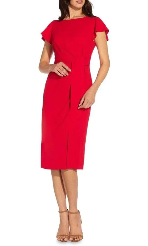 New Markdowns Adrianna Papell AP1D104792 - Flutter Sleeve Slit Evening Dress