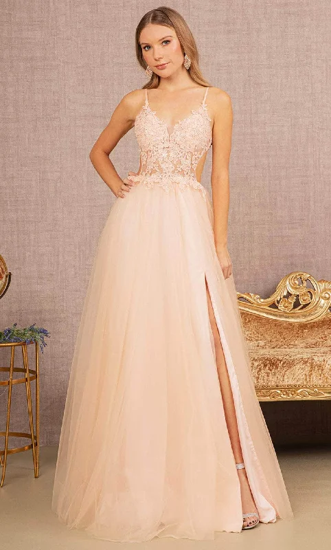 Act Now Elizabeth K GL3152 - Embroidered Bodice A-line Prom Dress