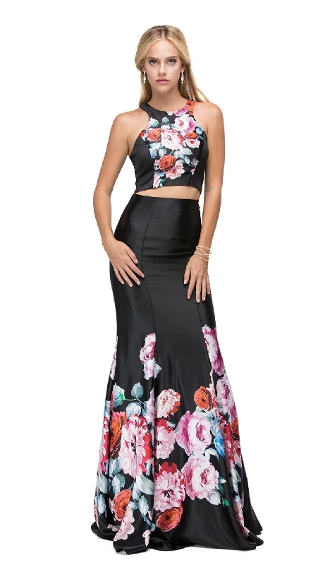 Don’t Miss Out Dancing Queen - 9904 Two-Piece Floral Multi-print Formal Dress