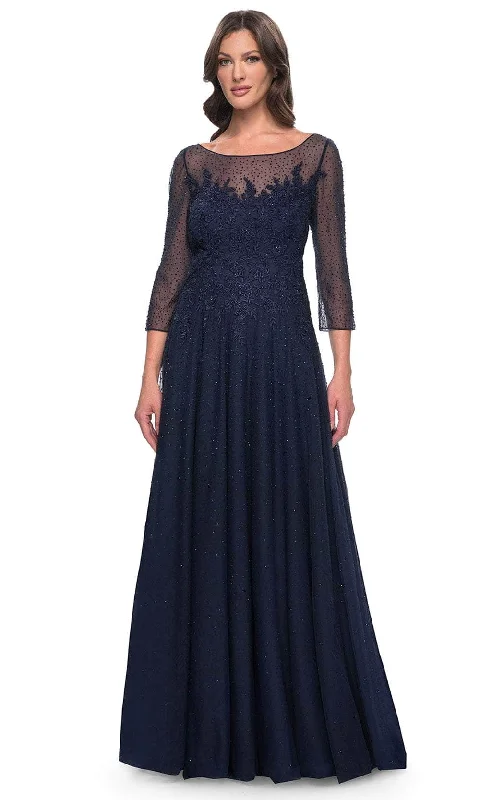 Unmissable Offer La Femme 31235 - Embroidered Embellished A-line Evening Gown