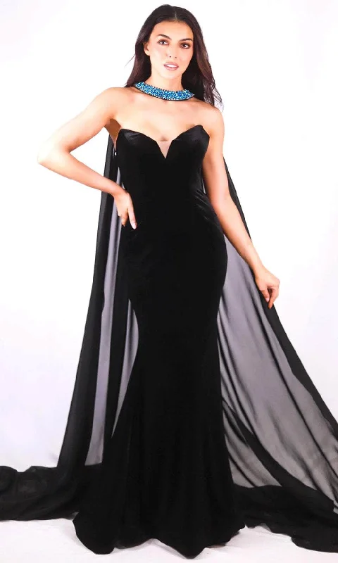 Price Cut Ava Presley 27713 - Deep Sweetheart Prom Gown with Cape