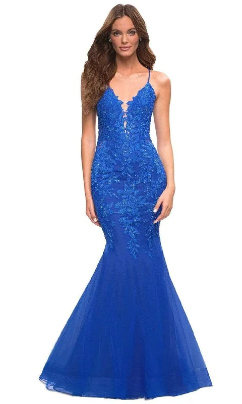Extra Discounts La Femme - 30584 Beaded Lace Mermaid Gown