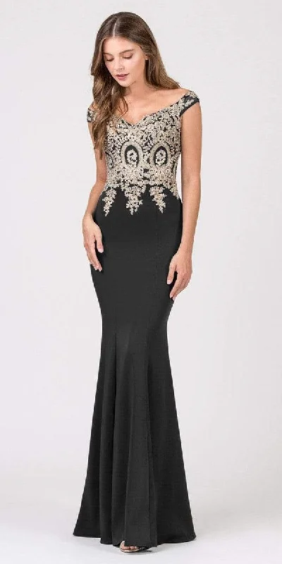 Exclusive Online Offer Eureka Fashion - 7012 Appliqued Bodice Off Shoulder Long Gown Exclusive Online Offer Eureka Fashion - 7012 Appliqued Bodice Off Shoulder Long Gown