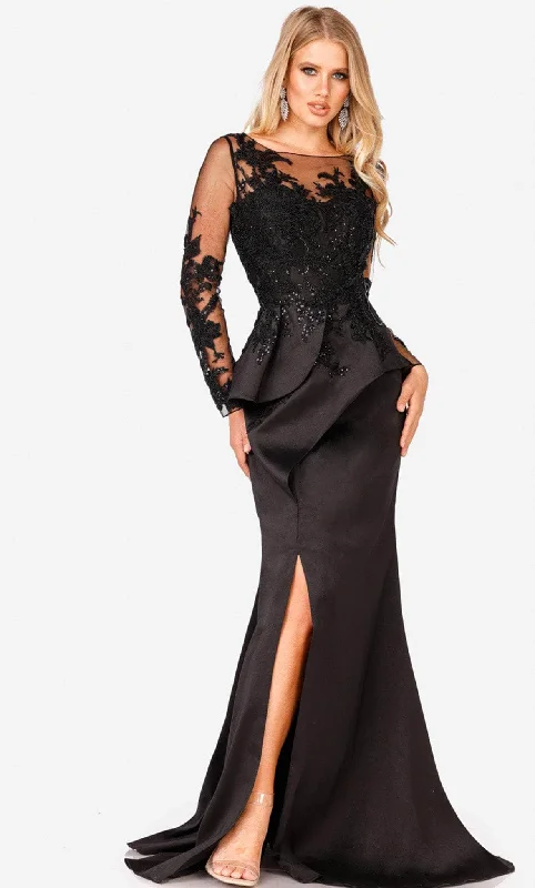 Deal of the Day Terani Couture 231M0482 - Illusion Trumpet Mother of the Bride Gown Deal of the Day Terani Couture 231M0482 - Illusion Trumpet Mother of the Bride Gown