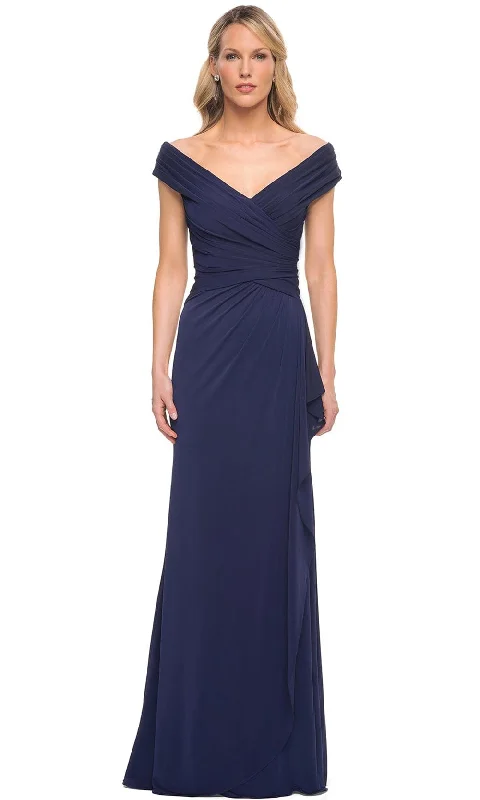 Markdown Madness La Femme 30040 - Shirred Bodice A Line Dress