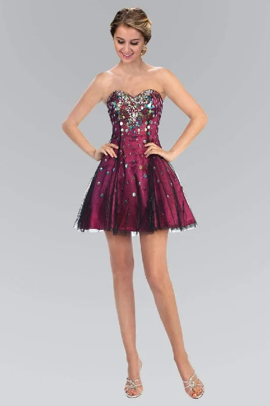 Great Deals Elizabeth K - GS1023 Sequined Sweetheart Affordable Prom Dress