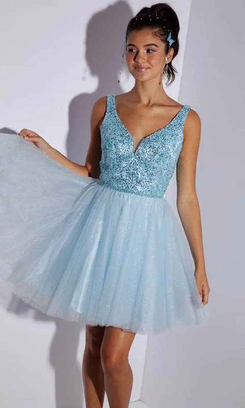 Take Advantage Eureka Fashion 9926 - Sleeveless Beaded Cocktail Dress