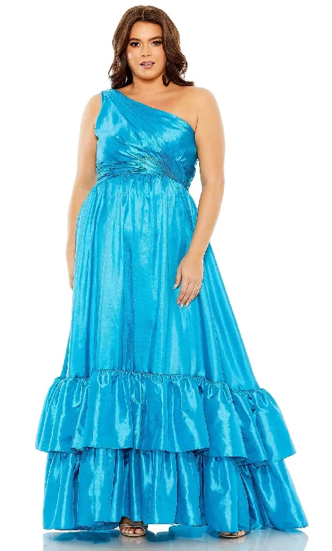 Huge Discounts Mac Duggal 68527 - Ruffle Tiered A-Line Evening Gown