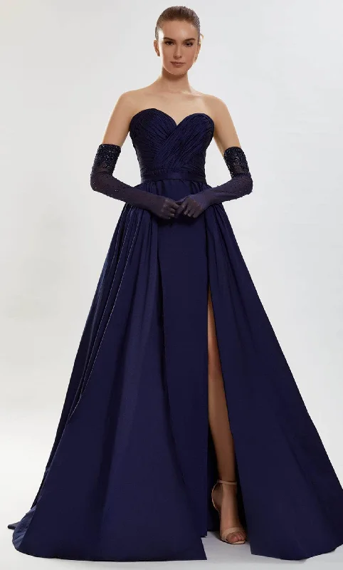 Limited Edition Tarik Ediz 52026 - Sweetheart Neck A-line Dress