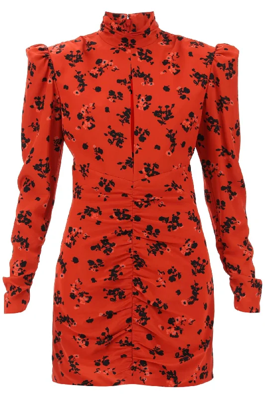Savings Galore Alessandra Rich high-neck floral mini dress