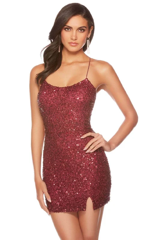 Today’s Deal Alyce Paris 84002 - Sequin Cocktail Dress with Slit