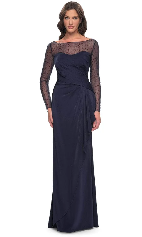 Early Access La Femme 30808 - Rhinestone Ruched Formal Dress