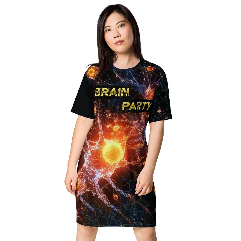 New Markdowns T-Shirt Dress Brain Party