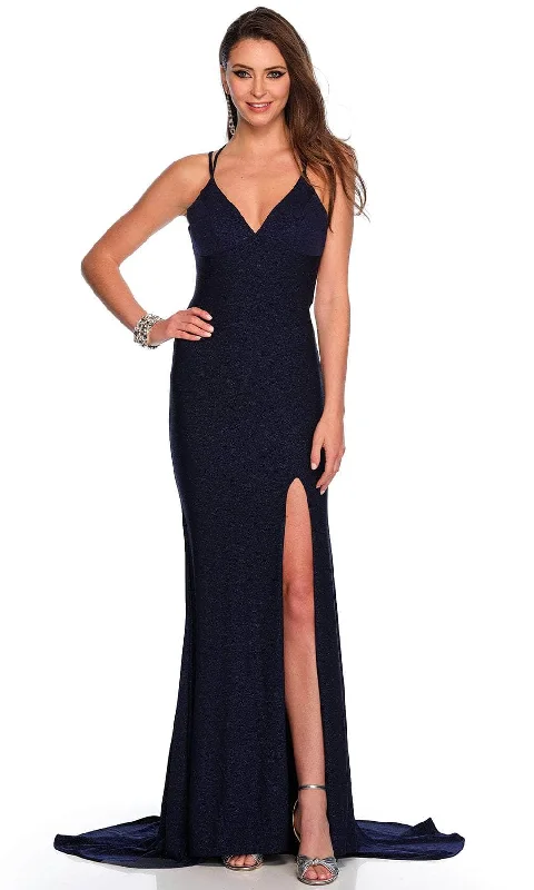Year-End Clearance Dave & Johnny 11245 - Fitted Strappy Backless Prom Gown