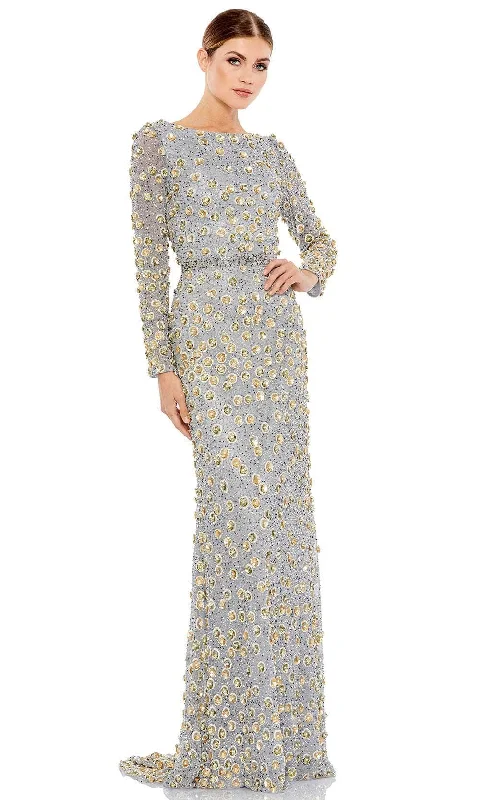 Savings Spectacular Mac Duggal 5437 - Flora Beaded Sheath Evening Gown