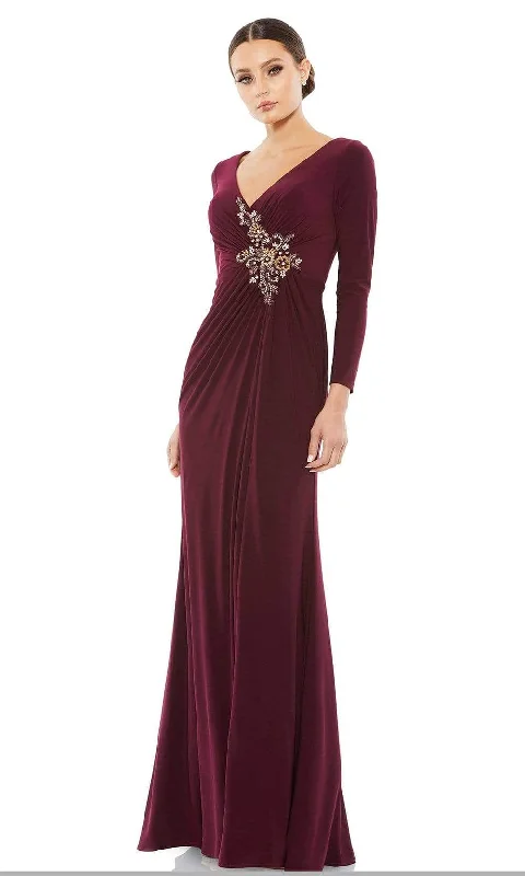 Don't Miss Mac Duggal Evening - 67848D V-Neck Sheath Mother of the Bride Dress