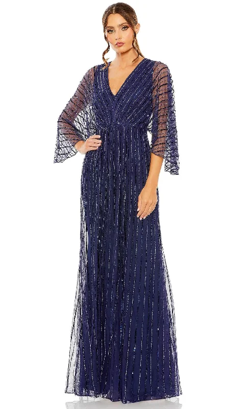 Take Advantage Mac Duggal 93841 - Kimono Sleeve Beaded Evening Gown